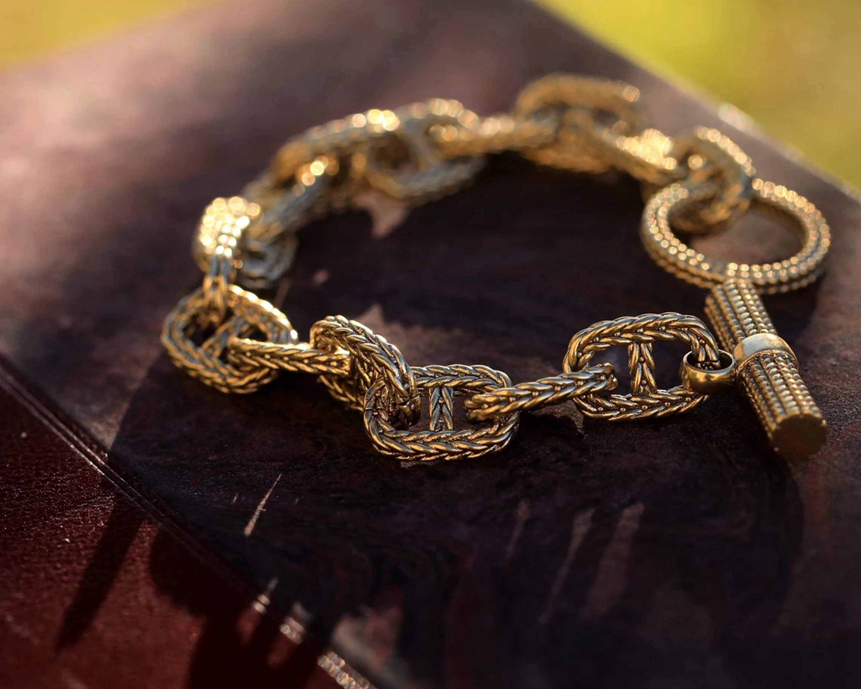 Bracelet Gold Art Deco Chain BE2