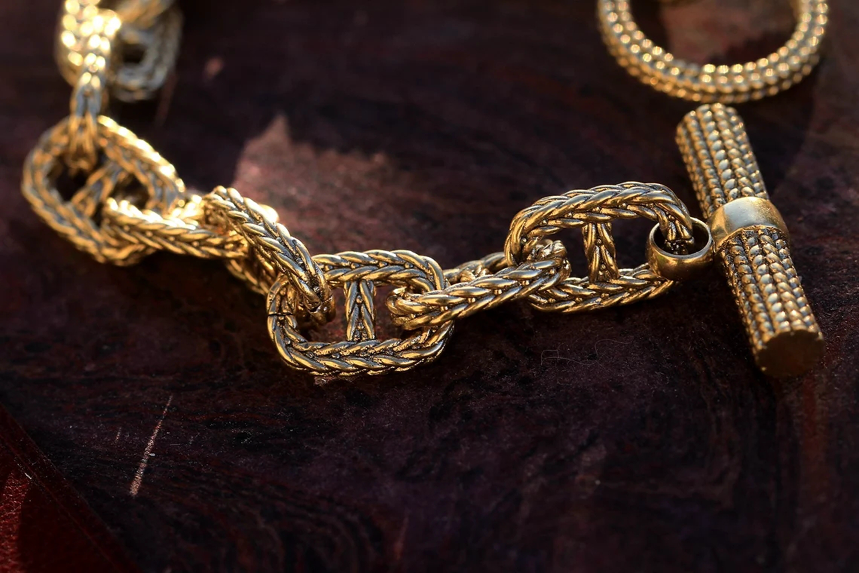 Bracelet Gold Art Deco Chain BE2